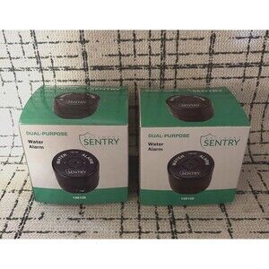 2 QTY Sentry Dual Purpose Water Alarm  148138 New In Box Basement Home Business